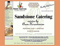 Sandstone Catering website
